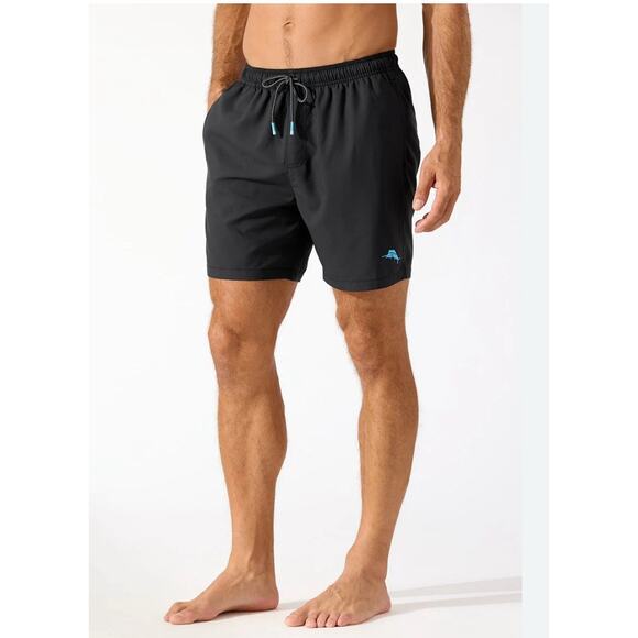Tommy Bahama *Naples Bay* Mens Swim Trunks Size 4XLB Black NEW $90 - Picture 1 of 12